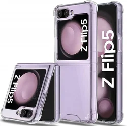 Samsung Galaxy Z Flip 5 Hoesje Schokbestendig en Dun TPU Transparant afbeelding