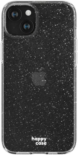 HappyCase iPhone 15 Hoesje Flexibel TPU Glitter Print afbeelding 1
