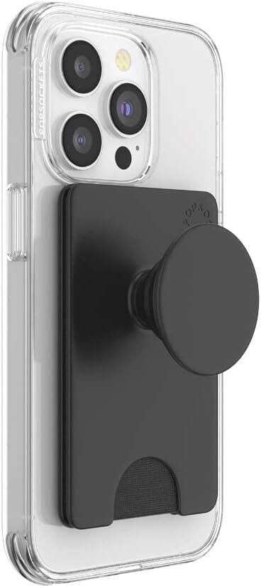 PopSockets PopWallet+ voor MagSafe Kaarthouder Greep en Stand Zwart afbeelding 2