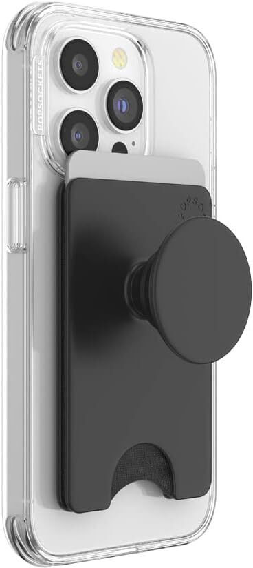 PopSockets PopWallet+ voor MagSafe Kaarthouder Greep en Stand Zwart afbeelding 3