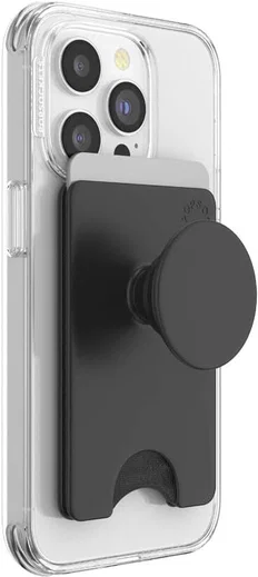 PopSockets PopWallet+ voor MagSafe Kaarthouder Greep en Stand Zwart afbeelding 3