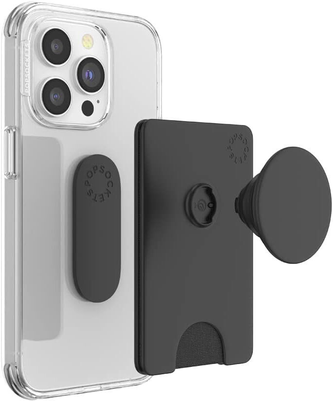 PopSockets PopWallet+ voor MagSafe Kaarthouder Greep en Stand Zwart afbeelding 4