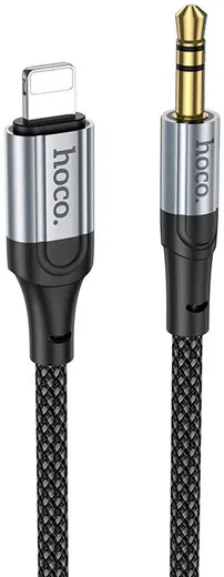 Hoco UPA26 Lightning naar 3.5mm Jack Audiokabel 1M Zwart afbeelding 1