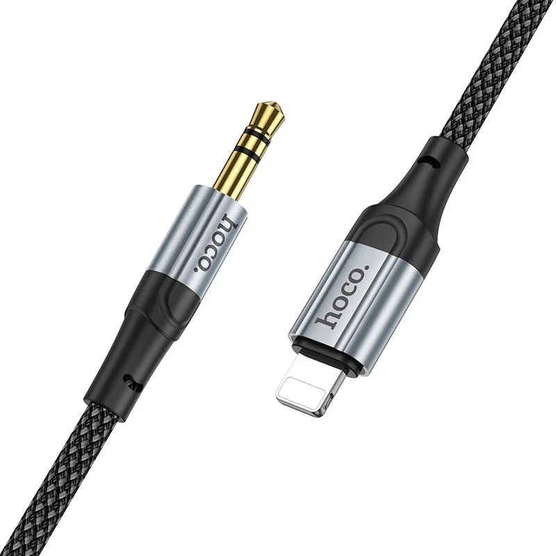 Hoco UPA26 Lightning naar 3.5mm Jack Audiokabel 1M Zwart afbeelding 3