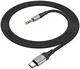 Hoco UPA26 USB-C naar 3.5mm Jack Audiokabel 1M Zwart afbeelding 4