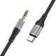 Hoco UPA26 USB-C naar 3.5mm Jack Audiokabel 1M Zwart afbeelding 5