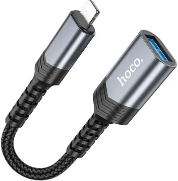 Hoco UA24 Apple Lightning naar USB-A Female USB2.0 Converter