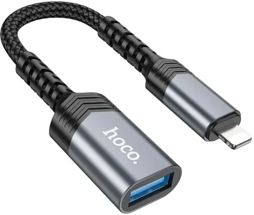 Hoco UA24 Apple Lightning naar USB-A Female USB2.0 Converter afbeelding 2