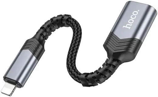 Hoco UA24 Apple Lightning naar USB-A Female USB2.0 Converter afbeelding 4