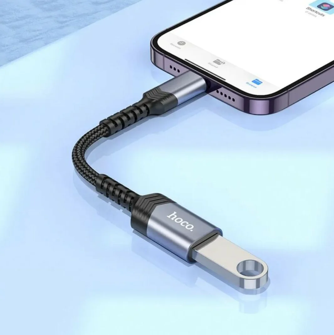 Hoco UA24 Apple Lightning naar USB-A Female USB2.0 Converter afbeelding 7