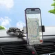 Hoco H27 360° Verstelbare Raam / Dashboard Telefoonhouder Auto Zwart afbeelding 3