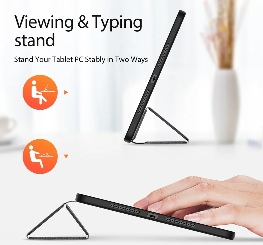Dux Ducis Domo Xiaomi Pad 6 Max Hoes Tri-Fold Book Case Zwart afbeelding 10