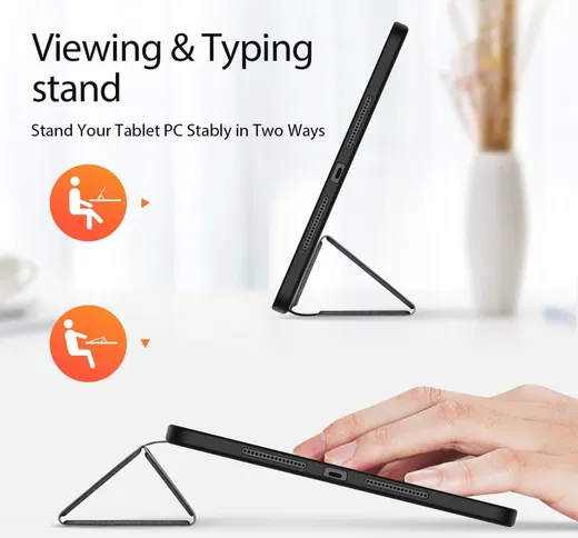 Dux Ducis Domo Xiaomi Pad 6 Max Hoes Tri-Fold Book Case Zwart afbeelding 10