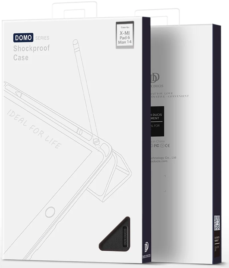 Dux Ducis Domo Xiaomi Pad 6 Max Hoes Tri-Fold Book Case Zwart afbeelding 13