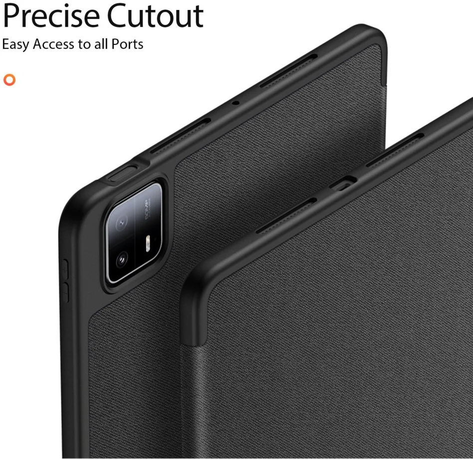 Dux Ducis Domo Xiaomi Pad 6 Max Hoes Tri-Fold Book Case Zwart afbeelding 3
