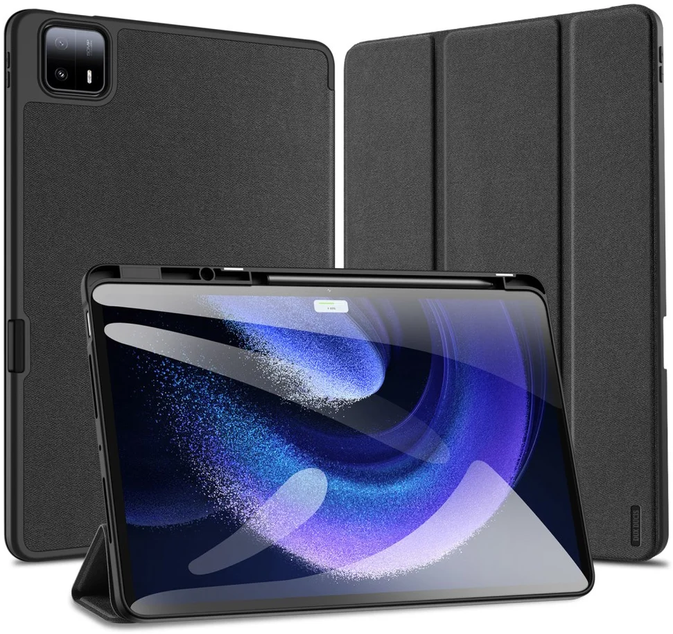 Dux Ducis Domo Xiaomi Pad 6 Max Hoes Tri-Fold Book Case Zwart afbeelding 9