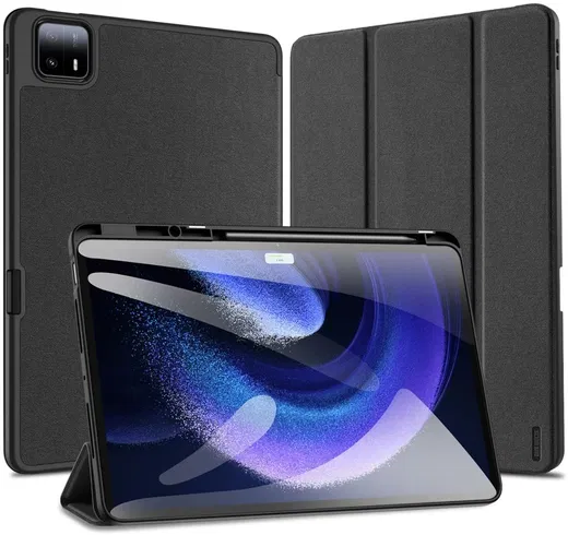 Dux Ducis Domo Xiaomi Pad 6 Max Hoes Tri-Fold Book Case Zwart afbeelding 9