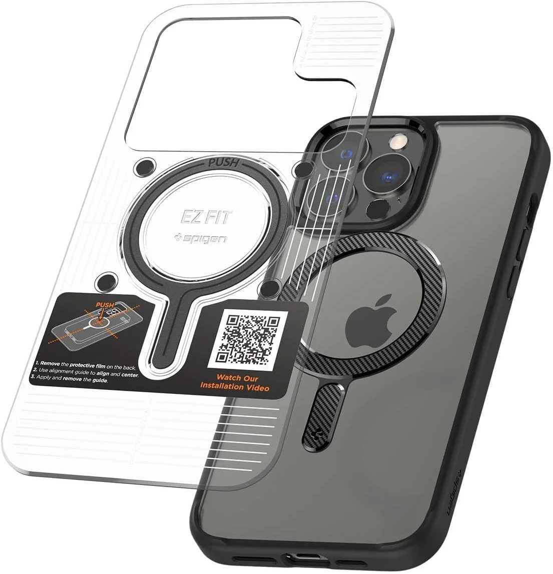 Spigen OneTap Magnetische Ring voor MagSafe Carbon afbeelding 1