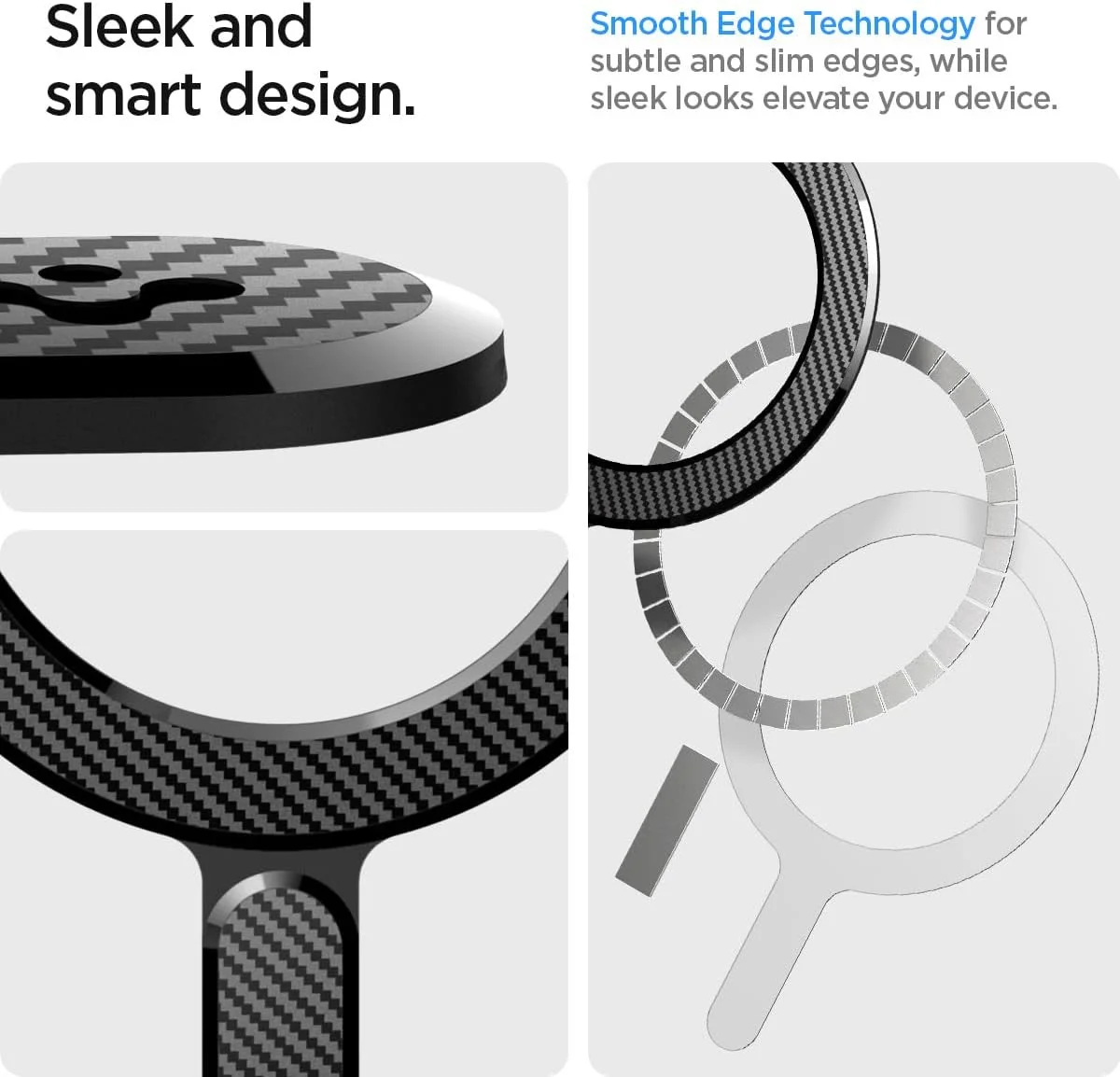 Spigen OneTap Magnetische Ring voor MagSafe Carbon afbeelding 7