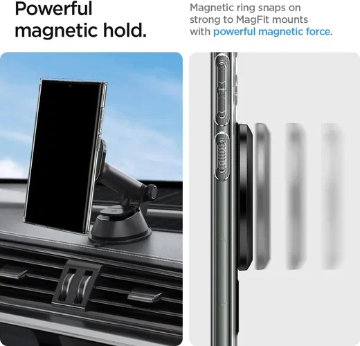 Spigen OneTap Magnetische Ring voor MagSafe Carbon afbeelding 8