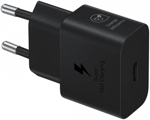 Originele Samsung 25W Efficiency Adapter met USB-C Kabel 1 Meter Zwart afbeelding 3