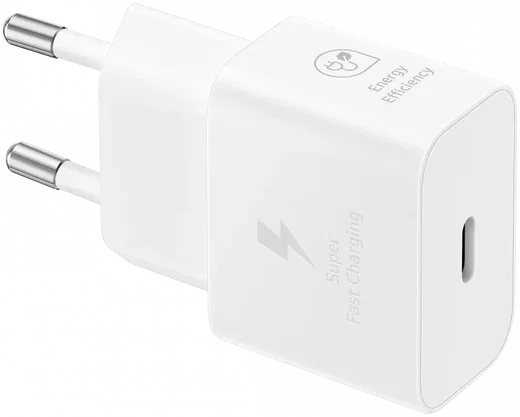 Originele Samsung 25W Energy Efficiency USB-C Power Adapter Wit afbeelding 2