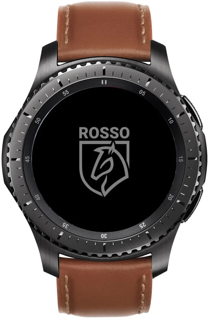 Rosso Deluxe Universeel Smartwatch/Horloge Bandje 18MM Echt Leer Bruin afbeelding 2