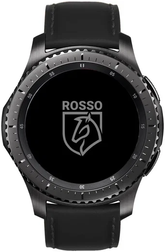 Rosso Deluxe Universeel Smartwatch/Horloge Bandje 18MM Echt Leer Zwart afbeelding 2