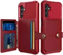 Samsung Galaxy A25 3 in 1 Back Cover Portemonnee Hoesje Rood