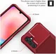 Samsung Galaxy A25 3 in 1 Back Cover Portemonnee Hoesje Rood afbeelding 9