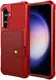 Samsung Galaxy S23 FE 3 in 1 Back Cover Portemonnee Hoesje Rood afbeelding 2