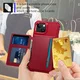 Apple iPhone 15 3 in 1 Back Cover Portemonnee Hoesje Rood afbeelding 8