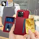 Apple iPhone 15 Pro 3 in 1 Back Cover Portemonnee Hoesje Rood afbeelding 9