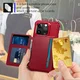 Apple iPhone 15 Pro Max 3 in 1 Back Cover Portemonnee Hoesje Rood afbeelding 9