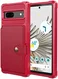 Google Pixel 7a 3 in 1 Back Cover Portemonnee Hoesje Rood afbeelding 2