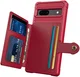 Google Pixel 7a 3 in 1 Back Cover Portemonnee Hoesje Rood afbeelding 3