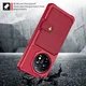 OnePlus 11 3 in 1 Back Cover Portemonnee Hoesje Rood afbeelding 6
