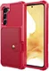 Samsung Galaxy S23 3 in 1 Back Cover Portemonnee Hoesje Rood afbeelding 2