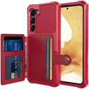 Samsung S23 Plus 3 in 1 Back Cover Portemonnee Hoesje Rood