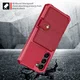 Samsung S23 Plus 3 in 1 Back Cover Portemonnee Hoesje Rood afbeelding 3