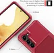Samsung S23 Plus 3 in 1 Back Cover Portemonnee Hoesje Rood afbeelding 6