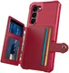 Samsung S23 Plus 3 in 1 Back Cover Portemonnee Hoesje Rood afbeelding 7