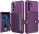 Samsung Galaxy A25 3 in 1 Back Cover Portemonnee Hoesje Paars
