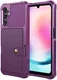 Samsung Galaxy A25 3 in 1 Back Cover Portemonnee Hoesje Paars afbeelding 2