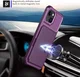 Apple iPhone 15 3 in 1 Back Cover Portemonnee Hoesje Paars afbeelding 4