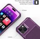 Apple iPhone 15 3 in 1 Back Cover Portemonnee Hoesje Paars afbeelding 9