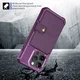Apple iPhone 15 Pro 3 in 1 Back Cover Portemonnee Hoesje Paars afbeelding 6