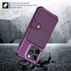 Apple iPhone 15 Pro Max 3 in 1 Back Cover Portemonnee Hoesje Paars afbeelding 8