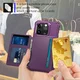 Apple iPhone 15 Pro Max 3 in 1 Back Cover Portemonnee Hoesje Paars afbeelding 9
