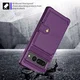 Google Pixel 7 Pro 3 in 1 Back Cover Portemonnee Hoesje Paars afbeelding 8
